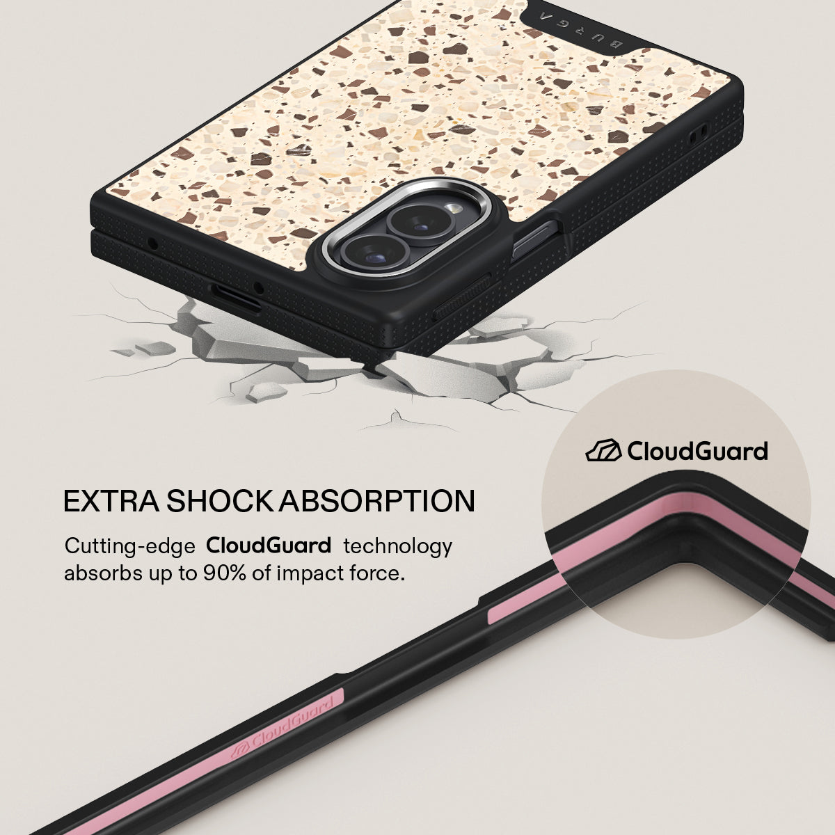 Distant Noise - Terazzo Samsung Galaxy Z Fold 8 Case