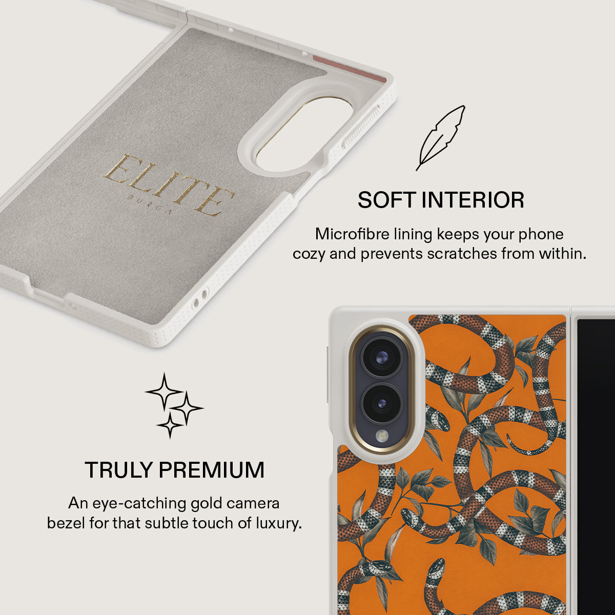 Bitter Apricot - Snake Samsung Galaxy Z Fold 8 Case