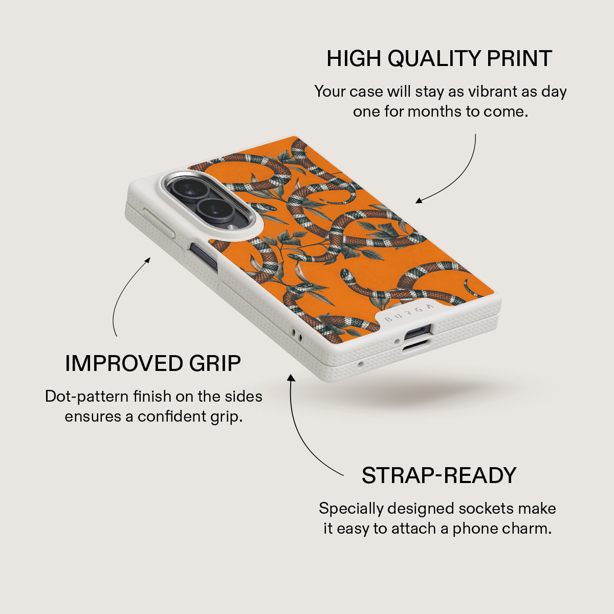 Bitter Apricot - Snake Samsung Galaxy Z Fold 8 Case
