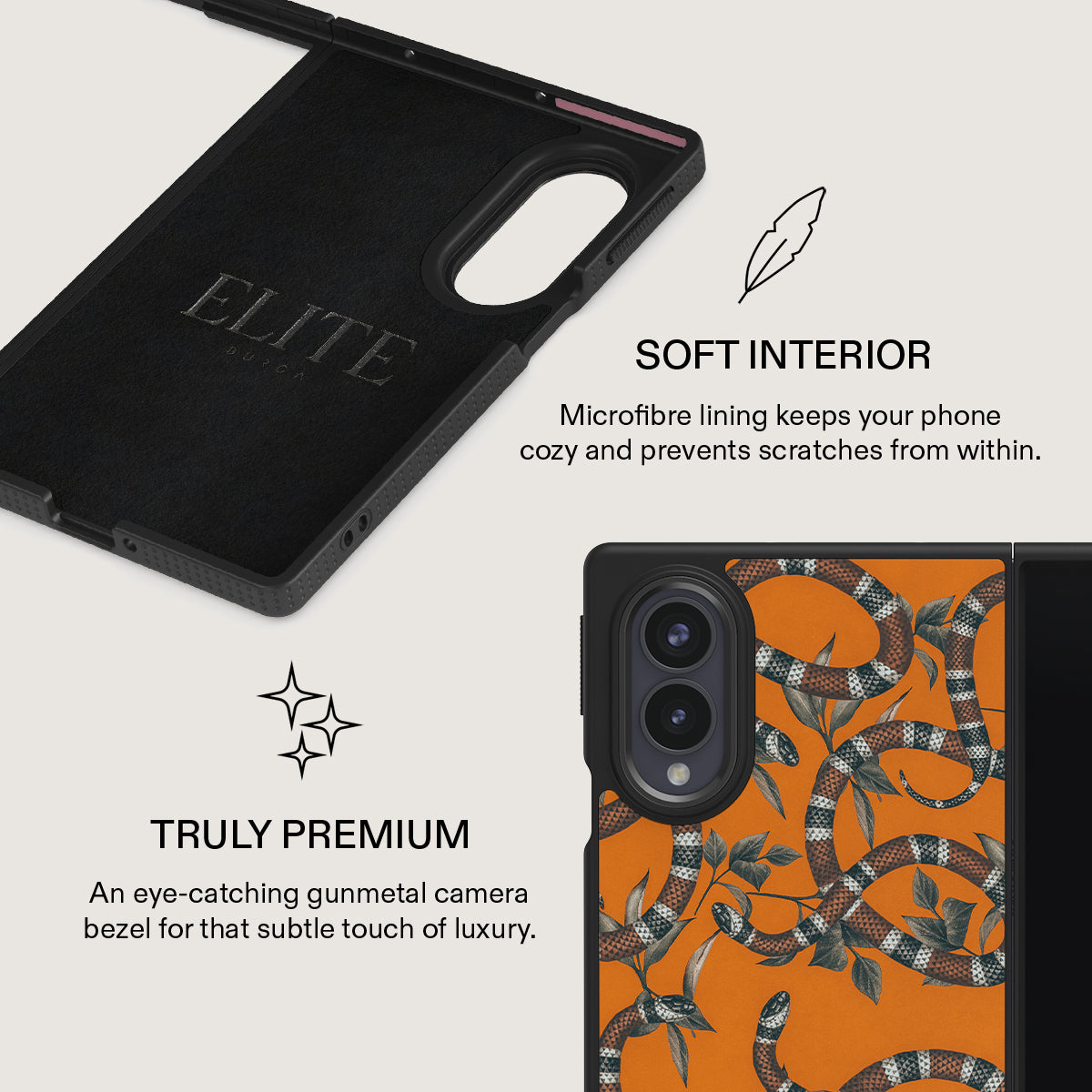Bitter Apricot - Snake Samsung Galaxy Z Fold 8 Case