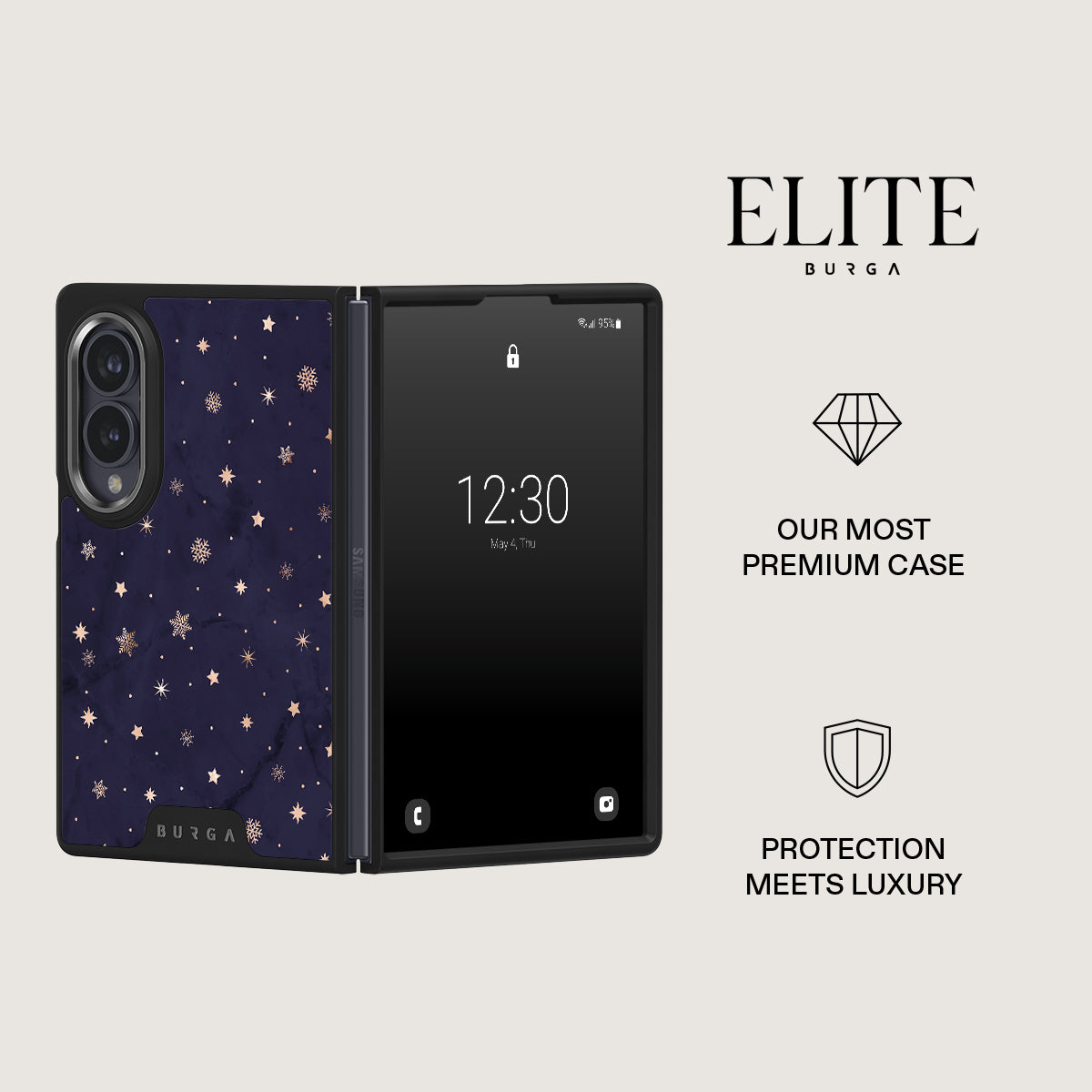 Midnight Kiss - Star Samsung Galaxy Z Fold 8 Case