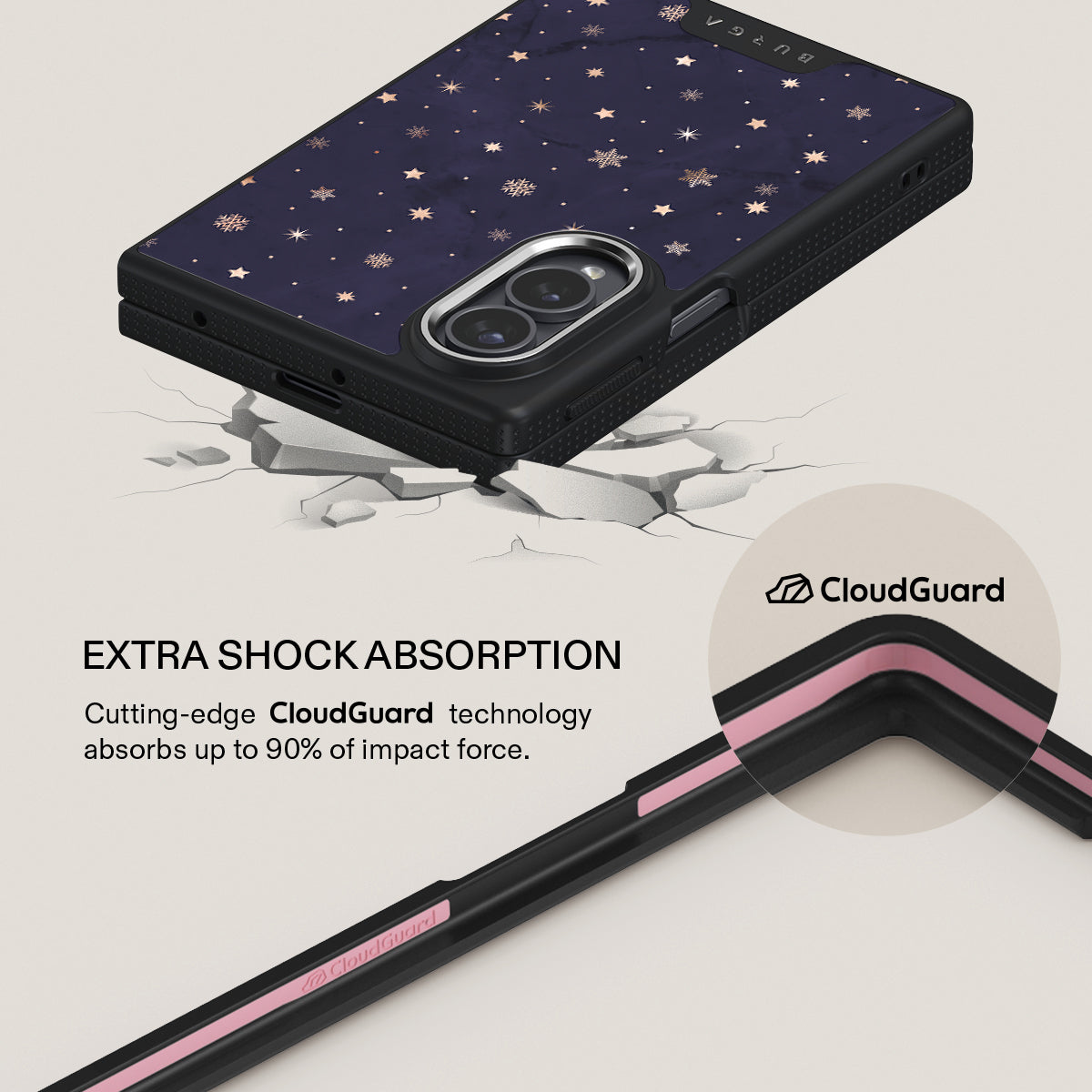 Midnight Kiss - Star Samsung Galaxy Z Fold 8 Case