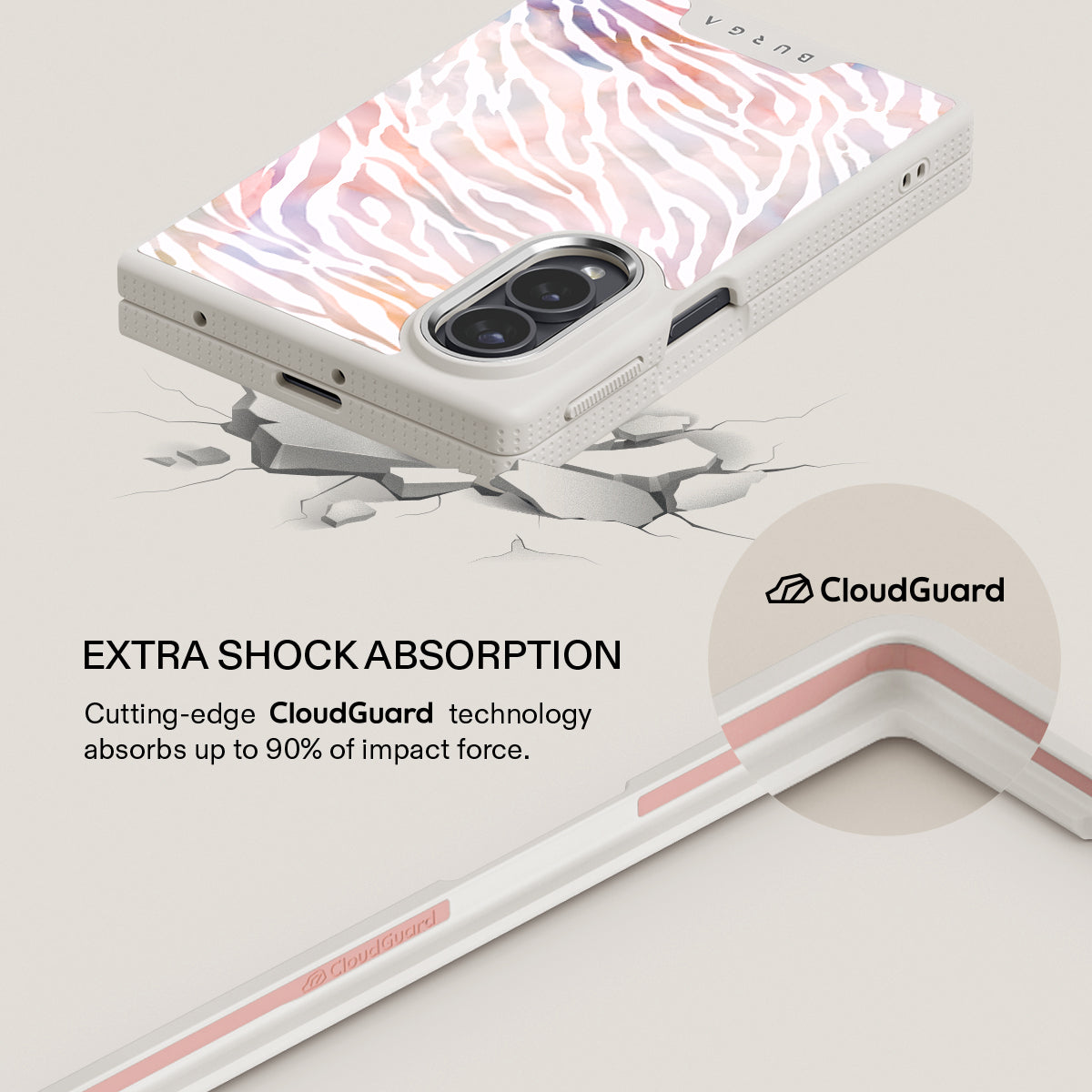 Sultry July - Zebra Samsung Galaxy Z Fold 8 Case
