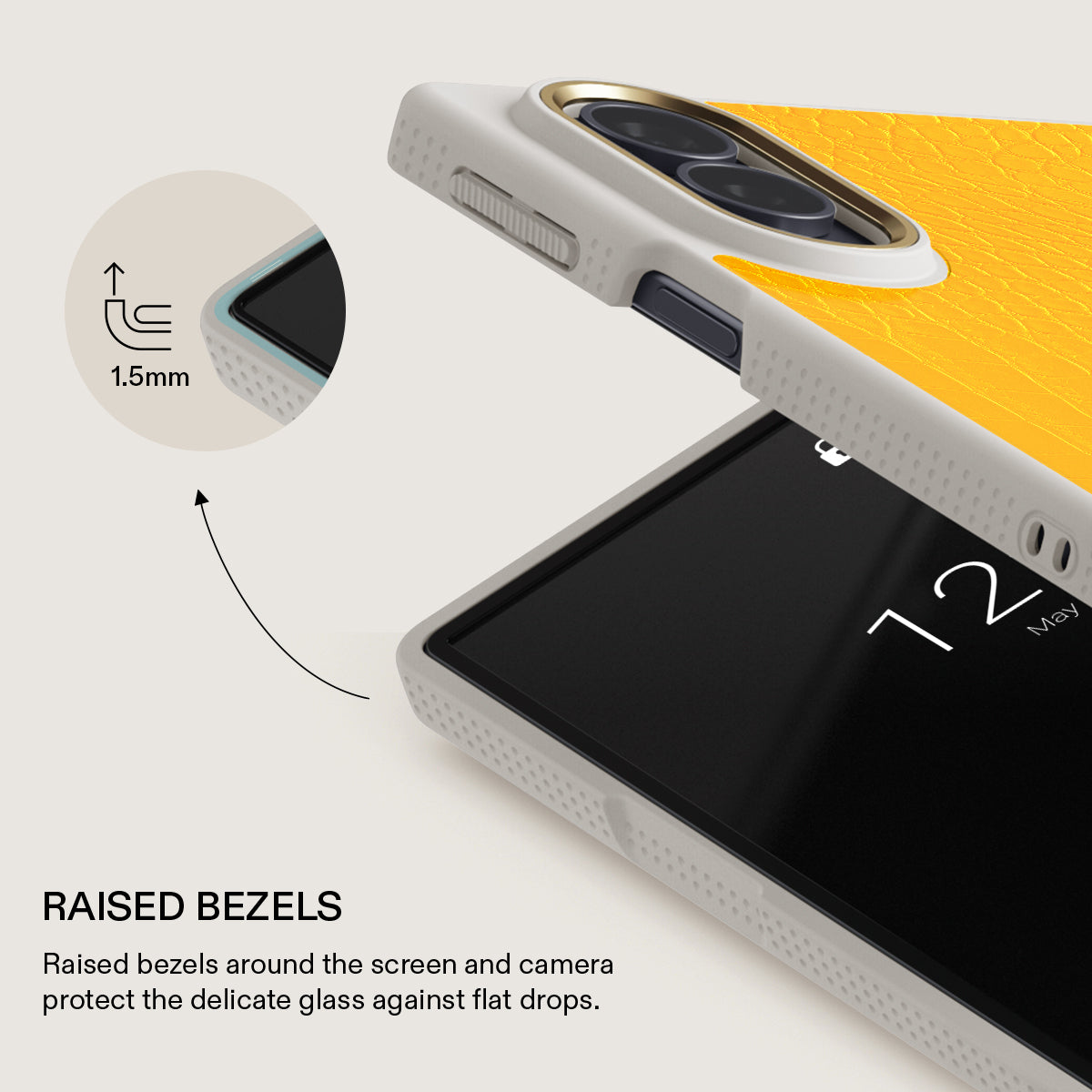 Canary Yellow - Snake Skin Samsung Galaxy Z Fold 8 Case