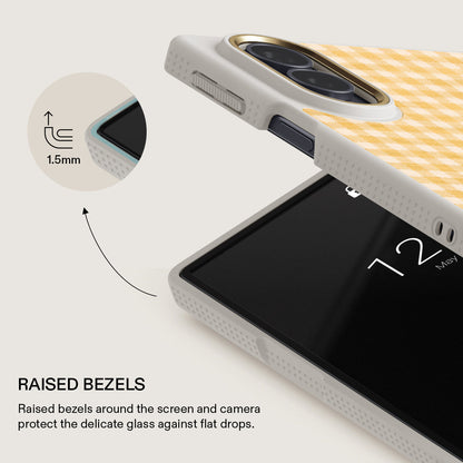 Tuscan Sun - Yellow Plaid Samsung Galaxy Z Fold 8 Case