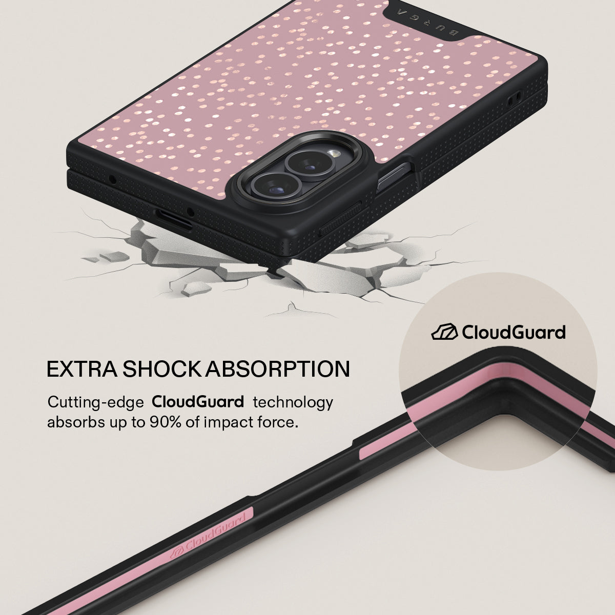 Hot Cocoa - Spotted Samsung Galaxy Z Fold 8 Case