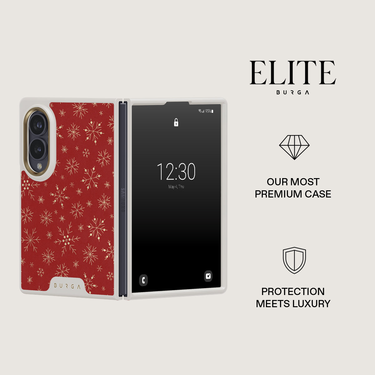 Dear Santa - Snowflake Samsung Galaxy Z Fold 8 Case