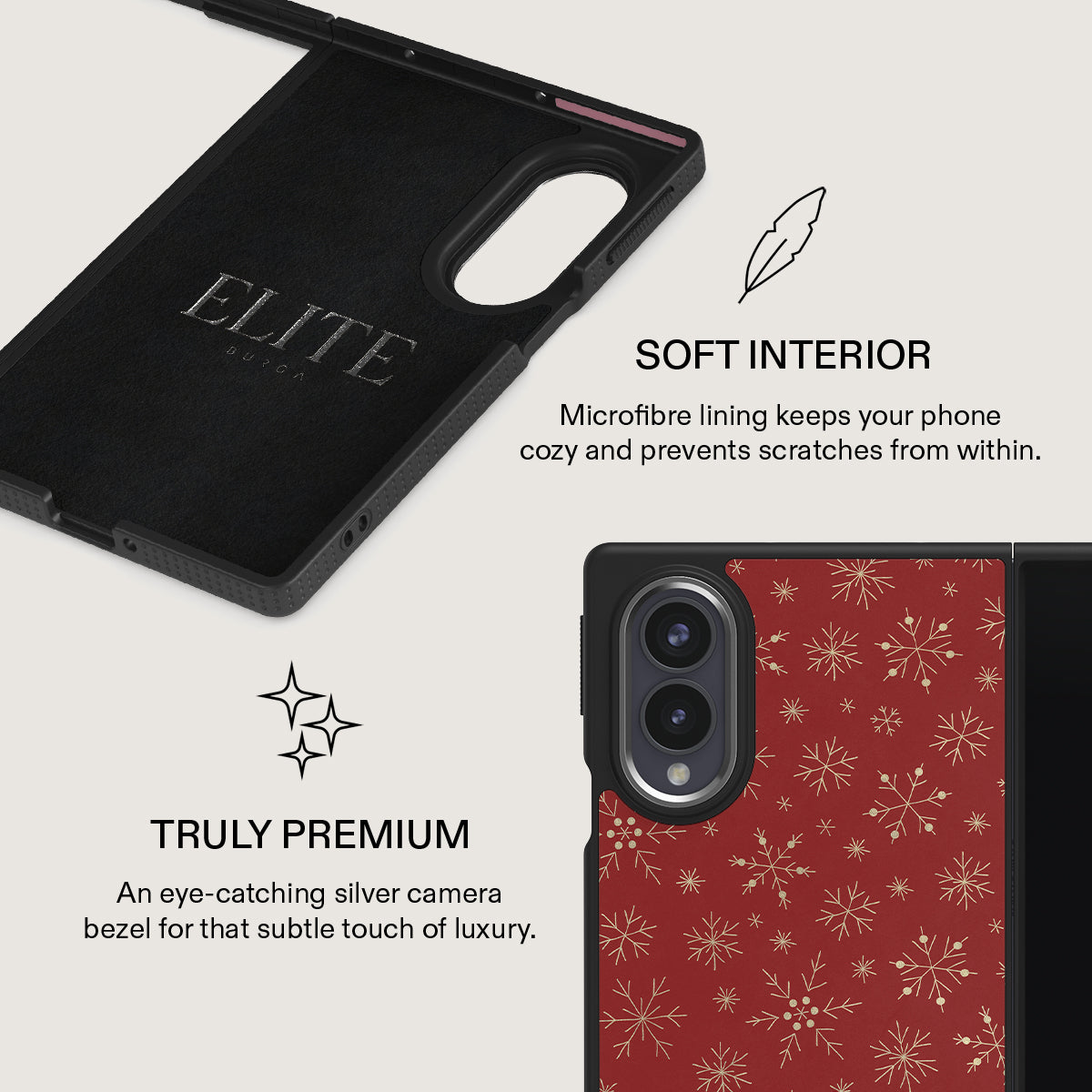 Dear Santa - Snowflake Samsung Galaxy Z Fold 8 Case