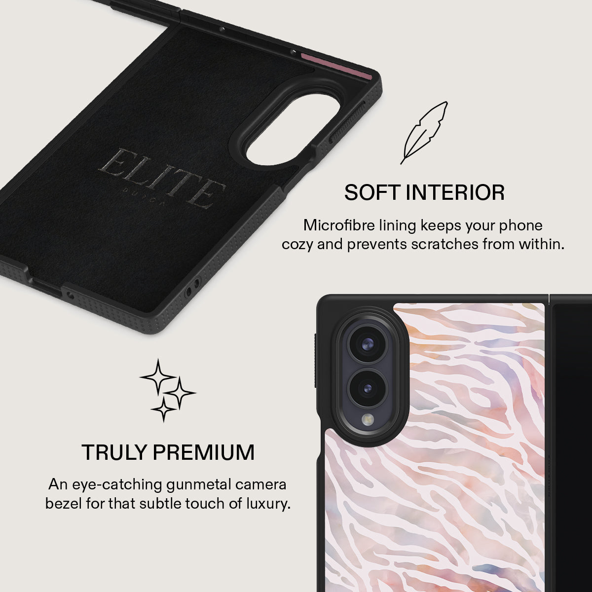 Sultry July - Zebra Samsung Galaxy Z Fold 8 Case