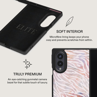 Sultry July - Zebra Samsung Galaxy Z Fold 8 Case
