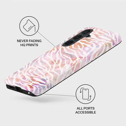 Sultry July - Zebra Samsung Galaxy S26 FE Case