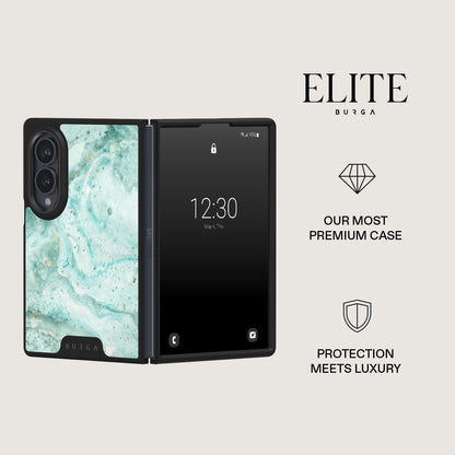 Uluwatu Waves - Teal Samsung Galaxy Z Fold 8 Case