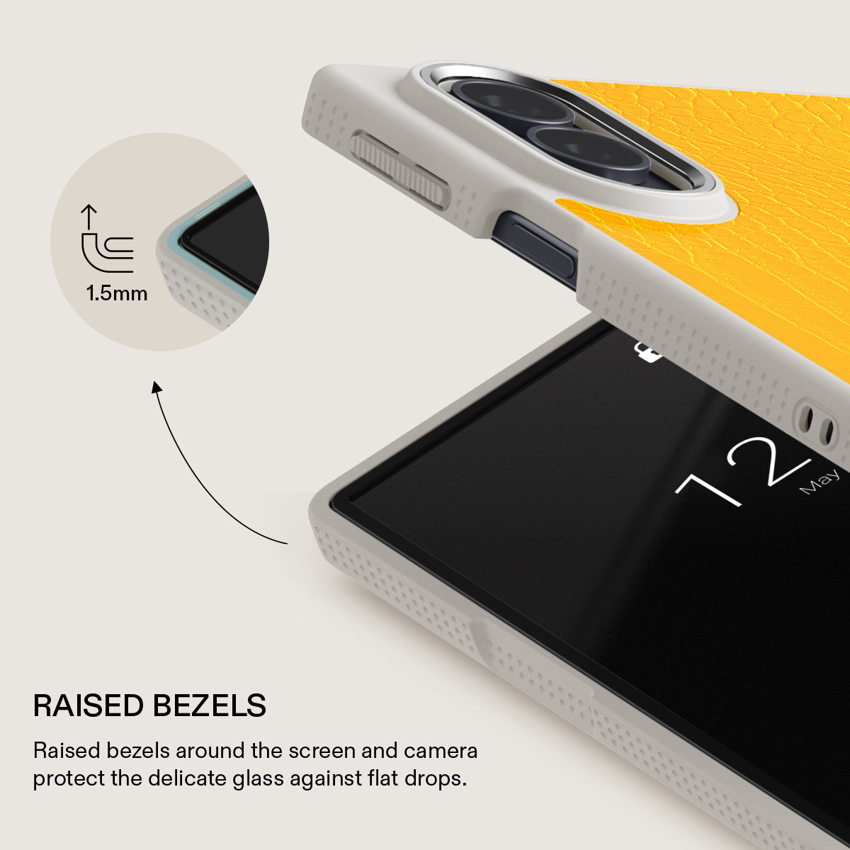 Canary Yellow - Snake Skin Samsung Galaxy Z Fold 8 Case